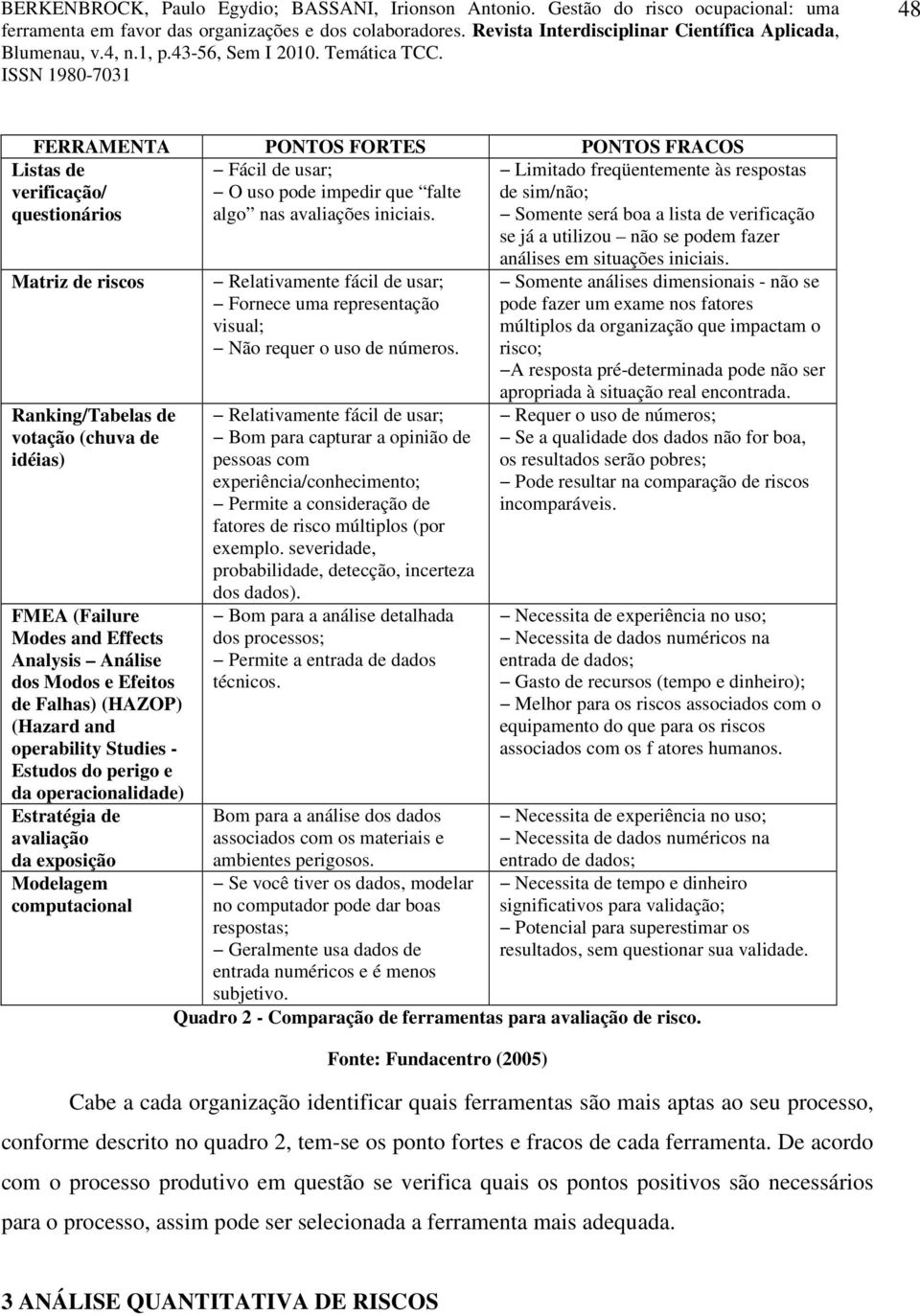 operability Studies - Estudos do perigo e da operacionalidade) Estratégia de avaliação da exposição Modelagem computacional Relativamente fácil de usar; Fornece uma representação visual; Não requer o