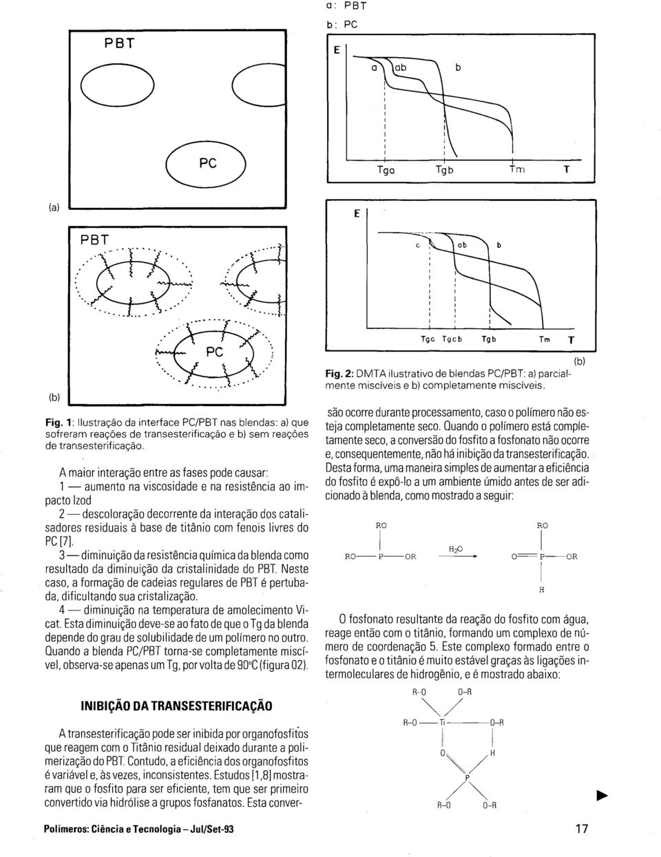 [7]. 3-diminuiçã da resistência química da blenda cm resultad da diminuiçã da cristalinidade d PBT. Neste cas, a frmaçã de cadeias regulares de PBT é pertubada, dificultand sua cristalizaçã.