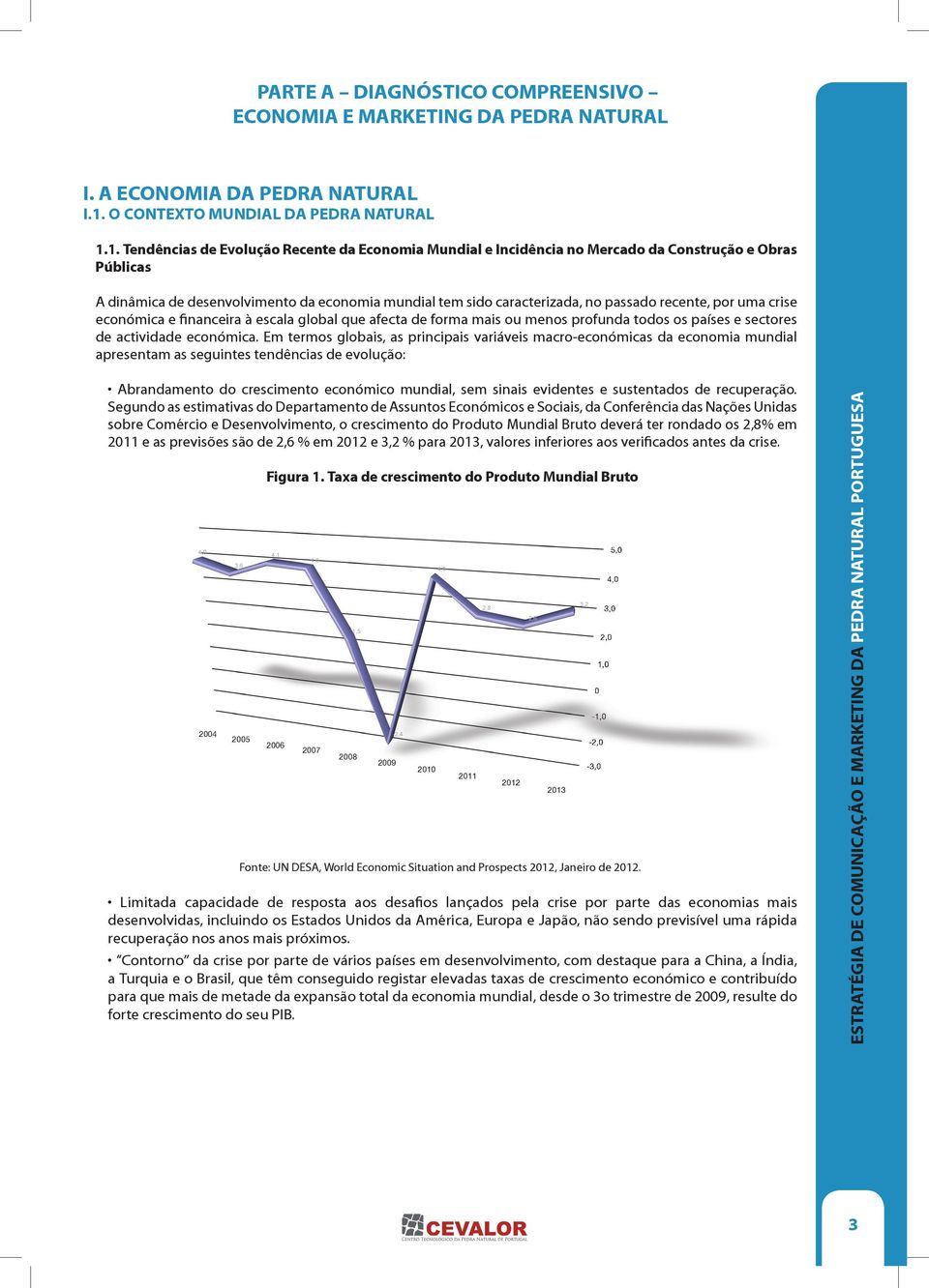 1. Tendências de Evolução Recente da Economia Mundial e Incidência no Mercado da Construção e Obras Públicas A dinâmica de desenvolvimento da economia mundial tem sido caracterizada, no passado