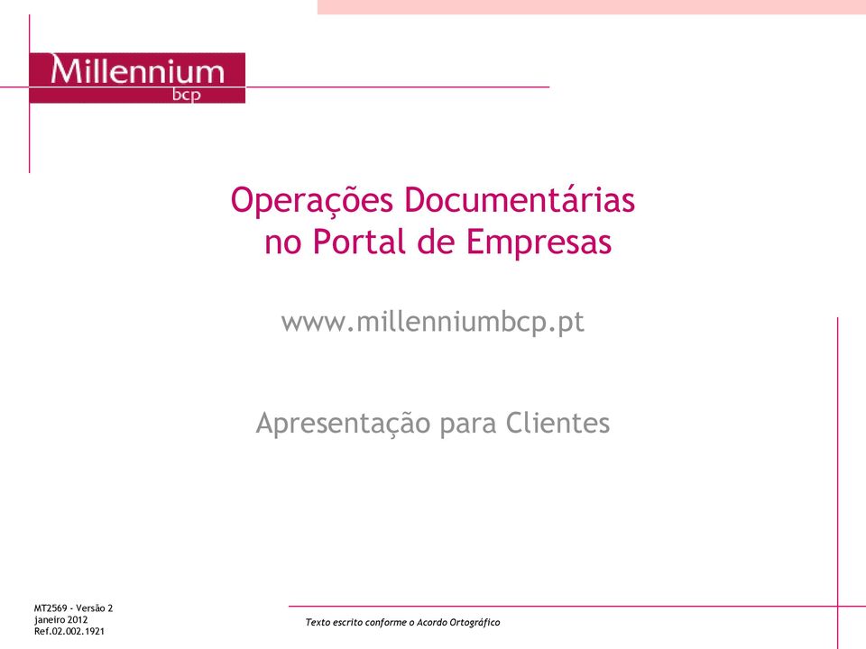 pt Apresentação para Clientes MT2569 -