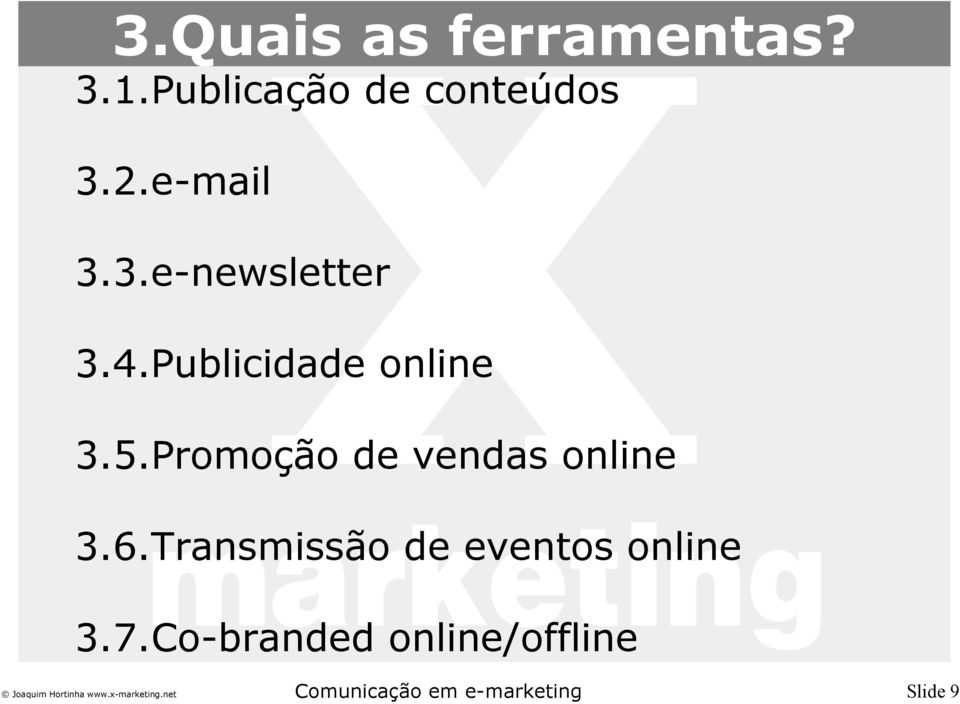 4.Publicidade online 3.5.