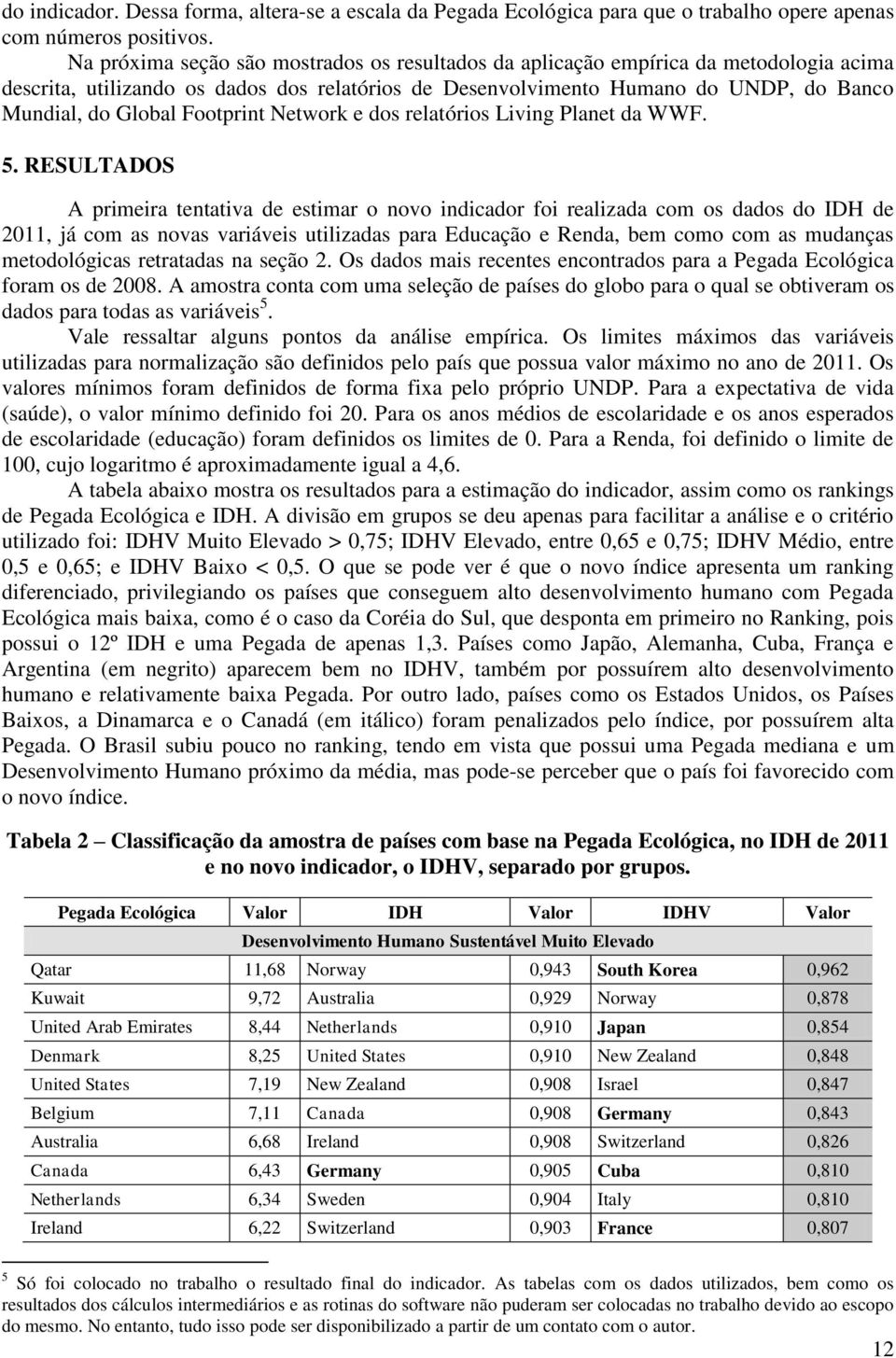 Footprint Network e dos relatórios Living Planet da WWF. 5.