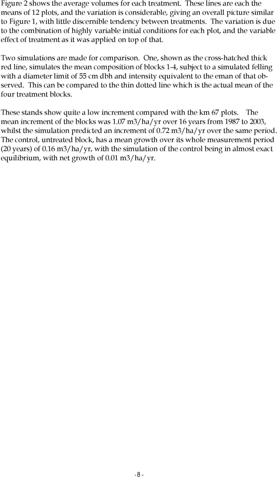 The variation is due to the combination of highly variable initial conditions for each plot, and the variable effect of treatment as it was applied on top of that.