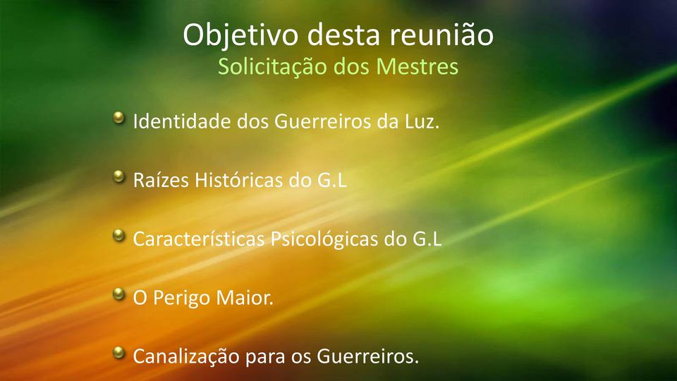 Raízes Históricas do G.