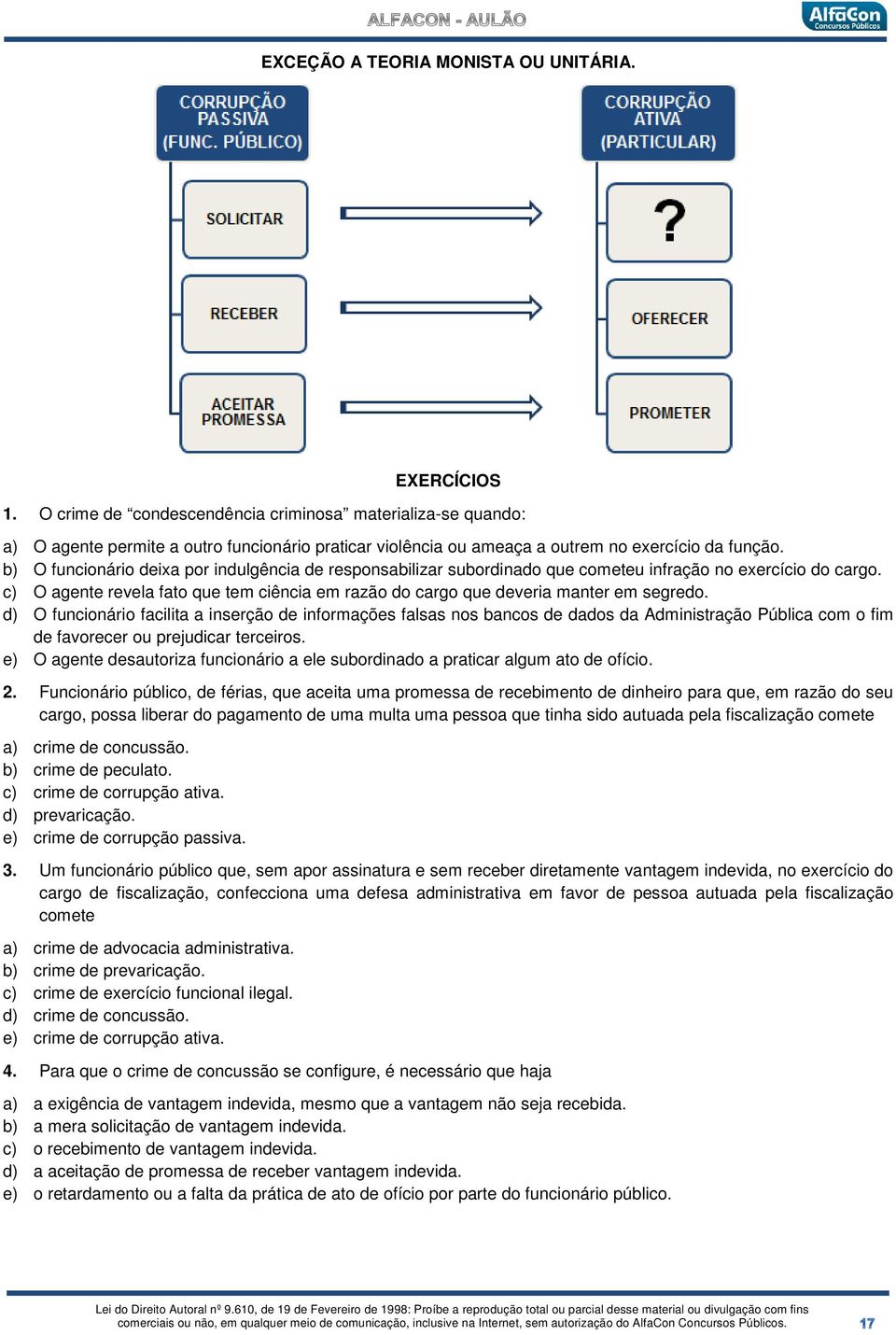 b) O funcionário deixa por indulgência de responsabilizar subordinado que cometeu infração no exercício do cargo.