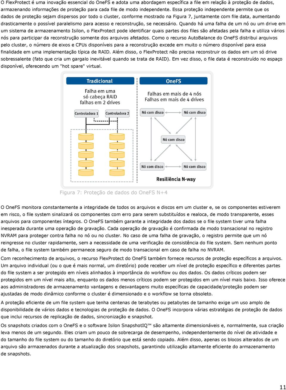 paralelismo para acesso e reconstrução, se necessário.