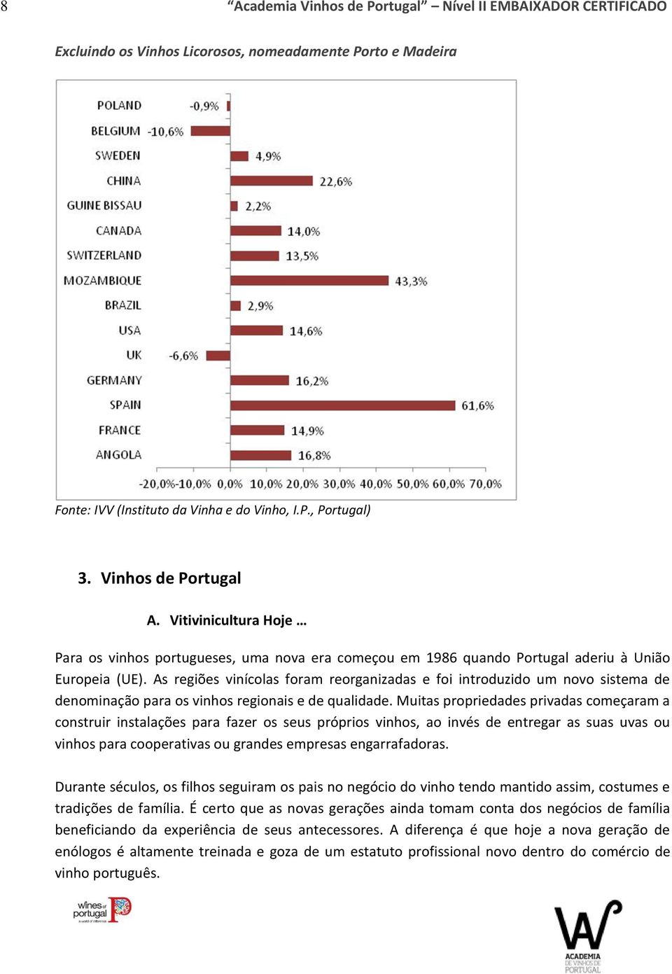 As regiões vinícolas foram reorganizadas e foi introduzido um novo sistema de denominação para os vinhos regionais e de qualidade.