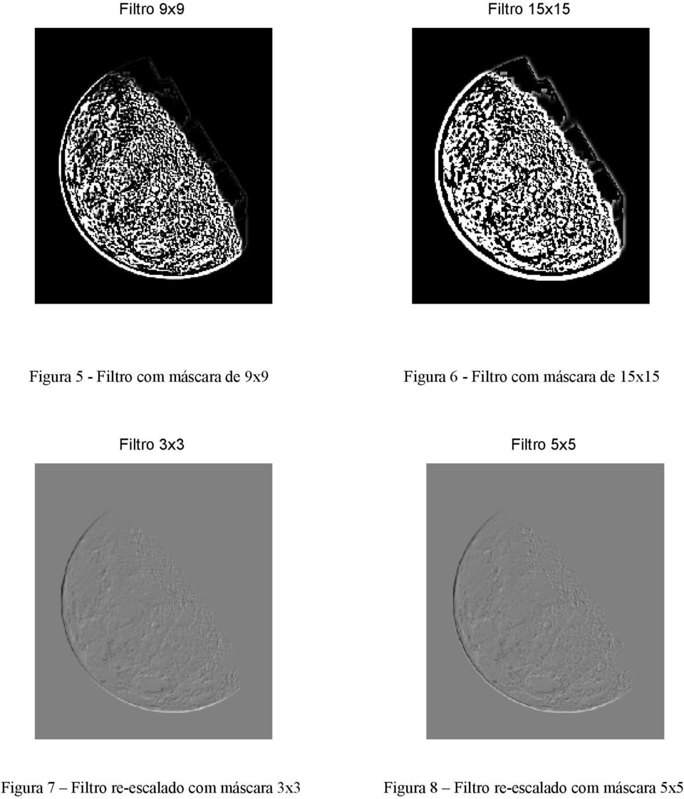15x15 Filtro 3x3 Filtro 5x5 Figura 7 Filtro