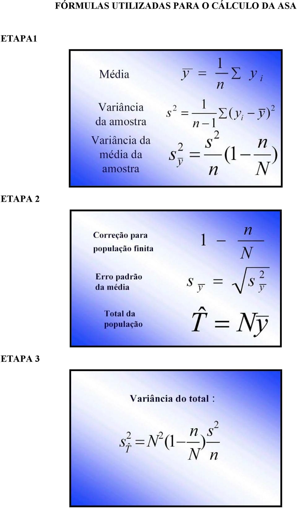 O CÁLCULO DA