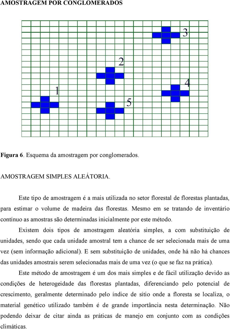 Mesmo em se tratando de inventário contínuo as amostras são determinadas inicialmente por este método.