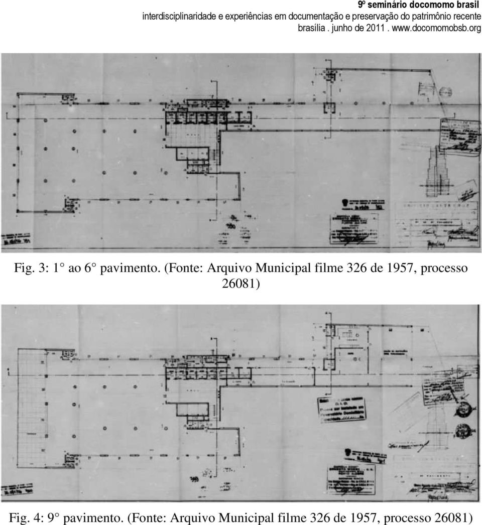 1957, processo 26081) Fig. 4: 9 pavimento.