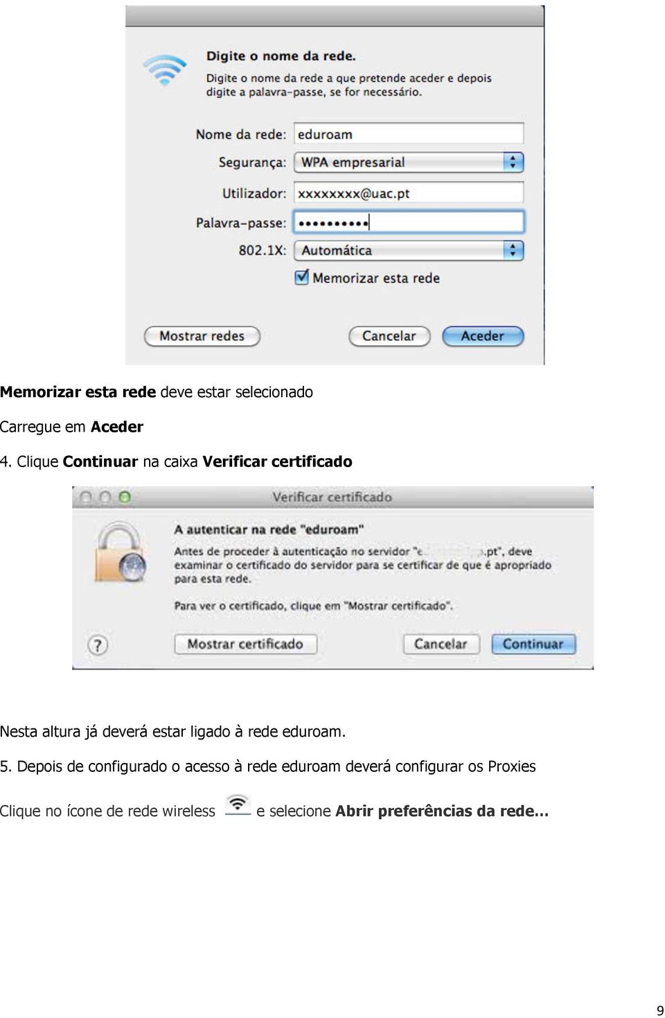 ligado à rede eduroam. 5.