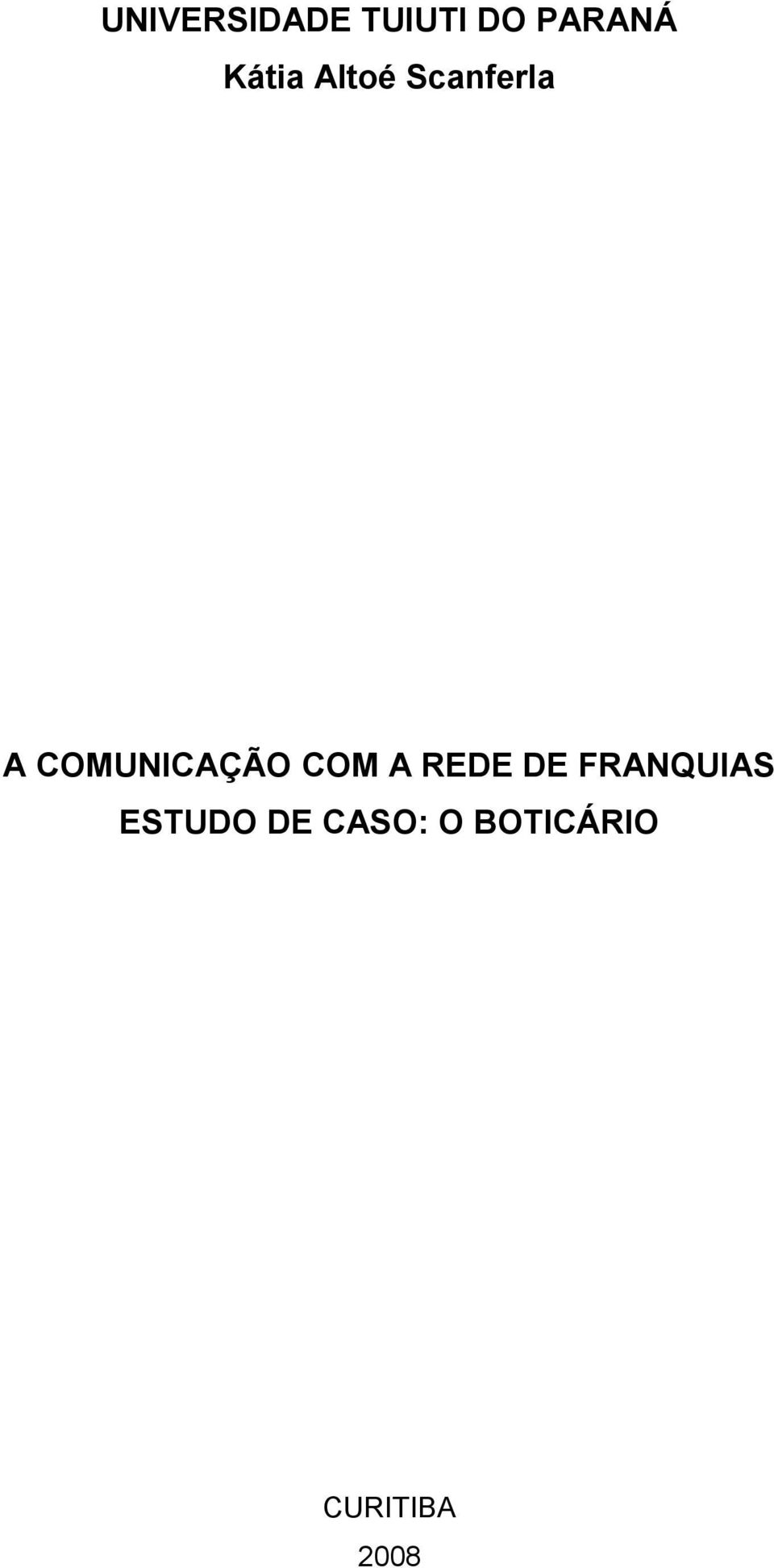 COMUNICAÇÃO COM A REDE DE