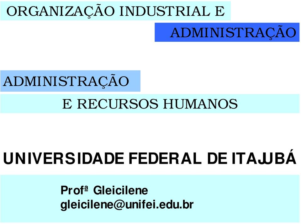 RECURSOS HUMANOS UNIVERSIDADE