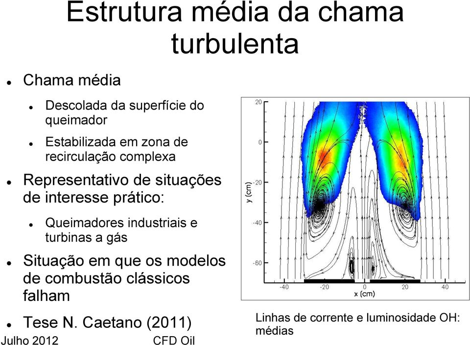 prático: Queimadores industriais e turbinas a gás Situação em que os modelos de