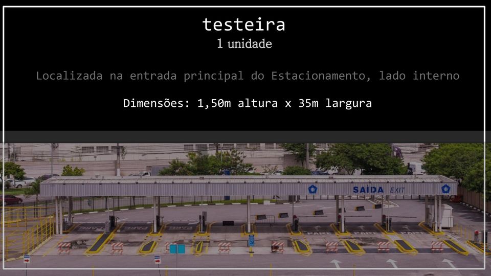 Estacionamento, lado interno