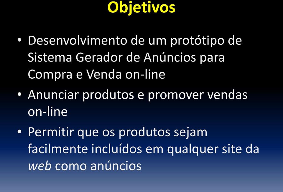 produtos e promover vendas on-line Permitir que os