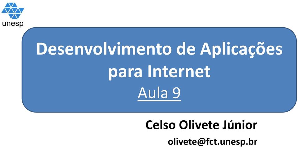 Internet Aula 9 Celso