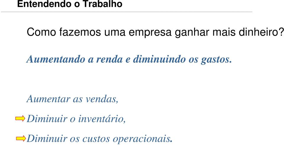 Aumentando a renda e diminuindo os gastos.