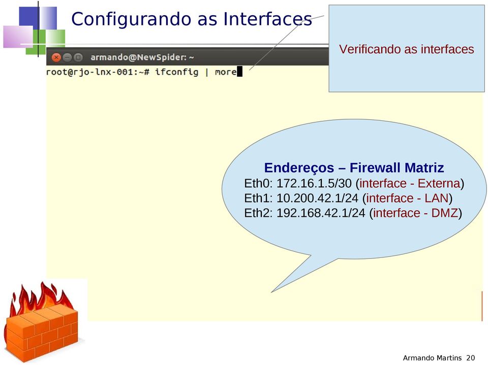 2.16.1.5/30 (interface - Externa) Eth1: 10.200.42.