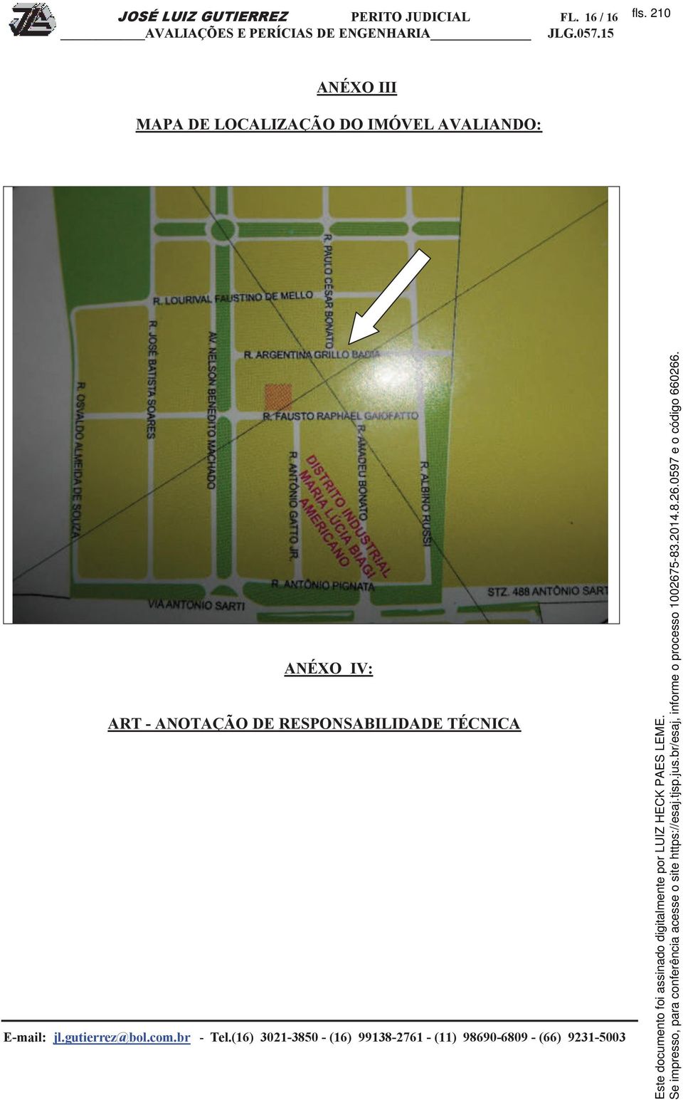 210 ANÉXO III MAPA DE LOCALIZAÇÃO DO