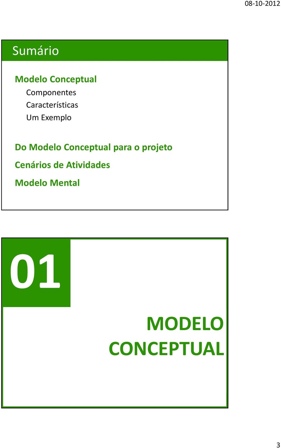 Conceptual para o projeto Cenários de