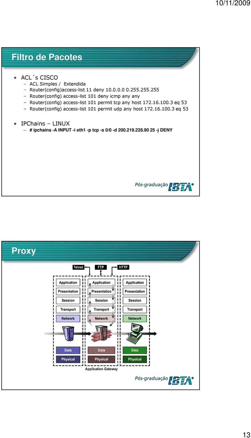 tcp any host 172.16.100.3 eq 53 Router(config) access-list 101 permit udp any host 172.16.100.3 eq 53 IPChains LINUX # ipchains -A INPUT -i eth1 -p tcp -s 0/0 -d 200.