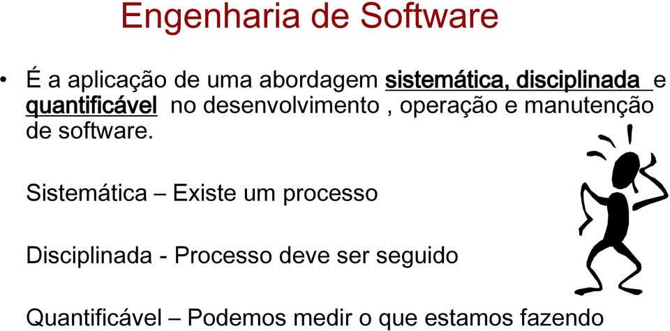 manutenção de software.