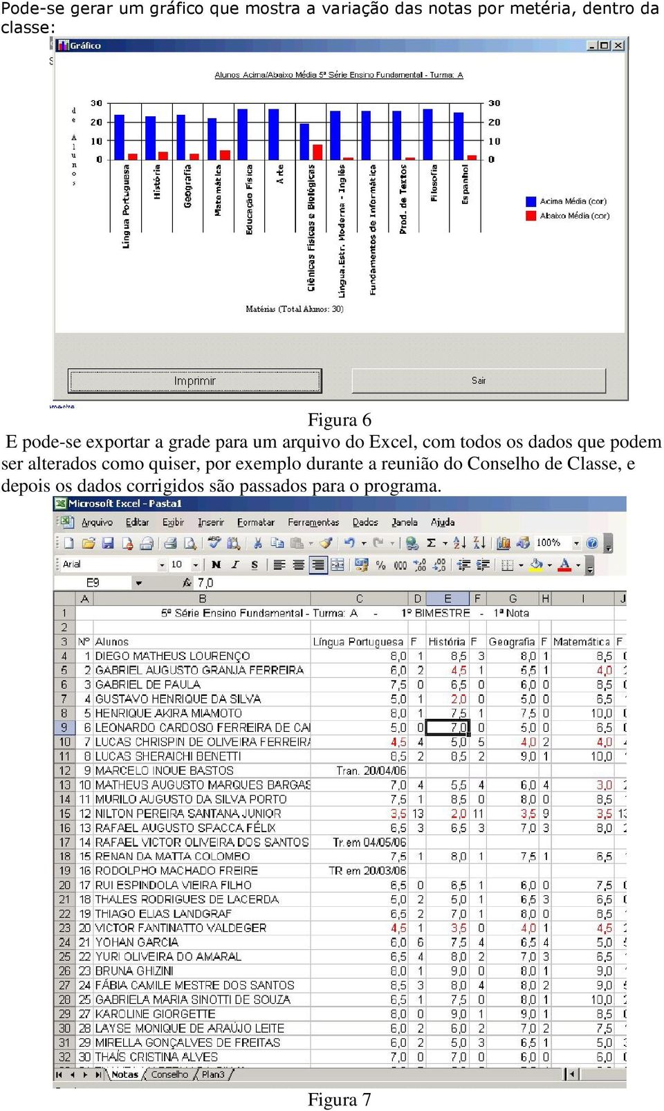 os dados que podem ser alterados como quiser, por exemplo durante a reunião do