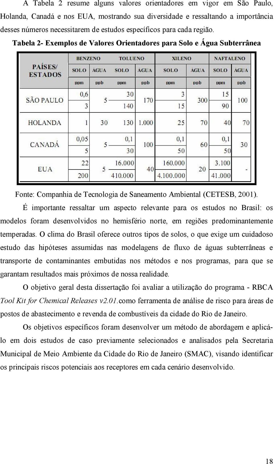 É importante ressaltar um aspecto relevante para os estudos no Brasil: os modelos foram desenvolvidos no hemisfério norte, em regiões predominantemente temperadas.