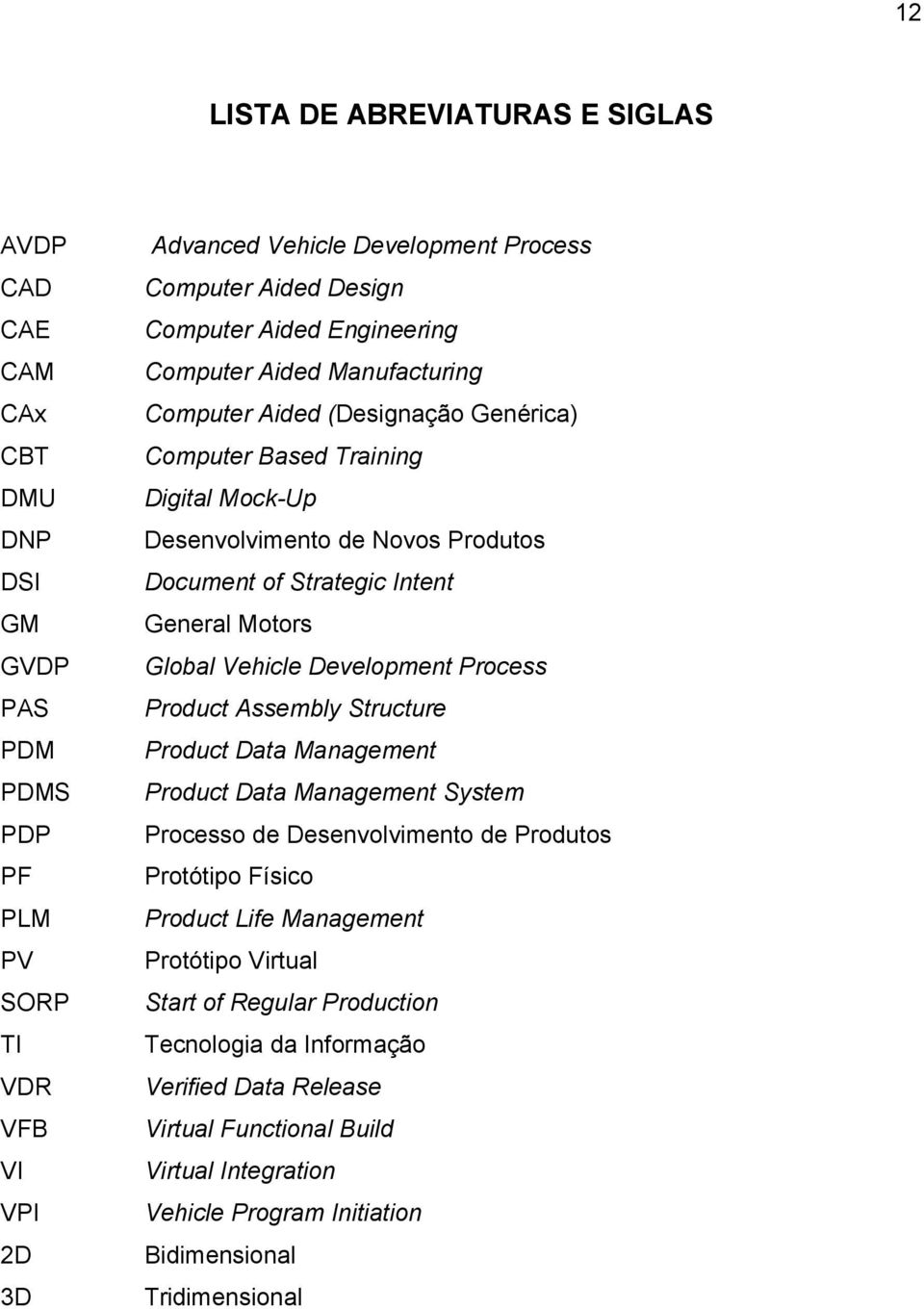 General Motors Global Vehicle Development Process Product Assembly Structure Product Data Management Product Data Management System Processo de Desenvolvimento de Produtos Protótipo Físico Product