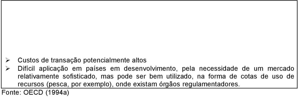 Os "preços" da negociação podem variar, a fim de reduzir a poluição total.