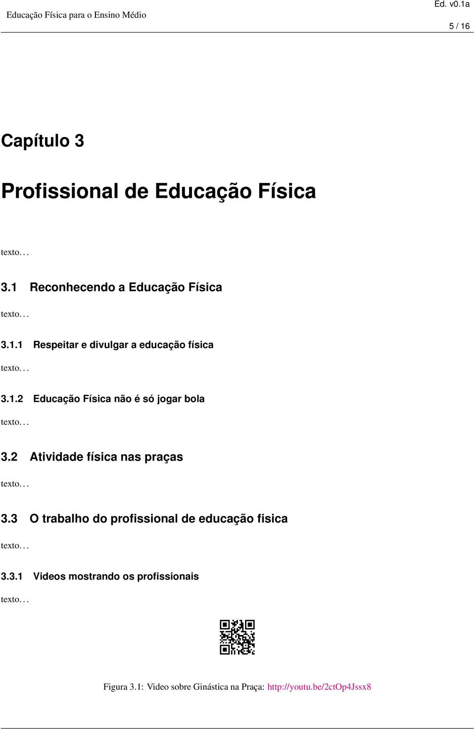 3 O trabalho do profissional de educação fisica 3.3.1 Videos mostrando os profissionais Figura 3.