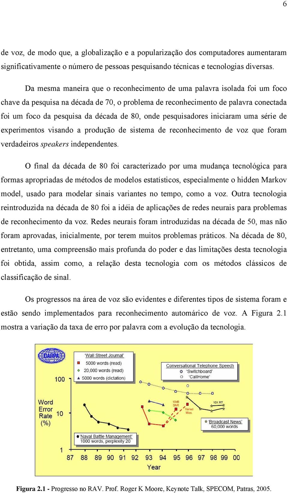 onde pesquisadores iniciaram uma série de experimentos visando a produção de sistema de reconhecimento de voz que foram verdadeiros speakers independentes.