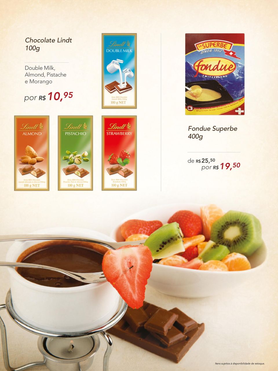 Morango por R$ 10,95 Fondue