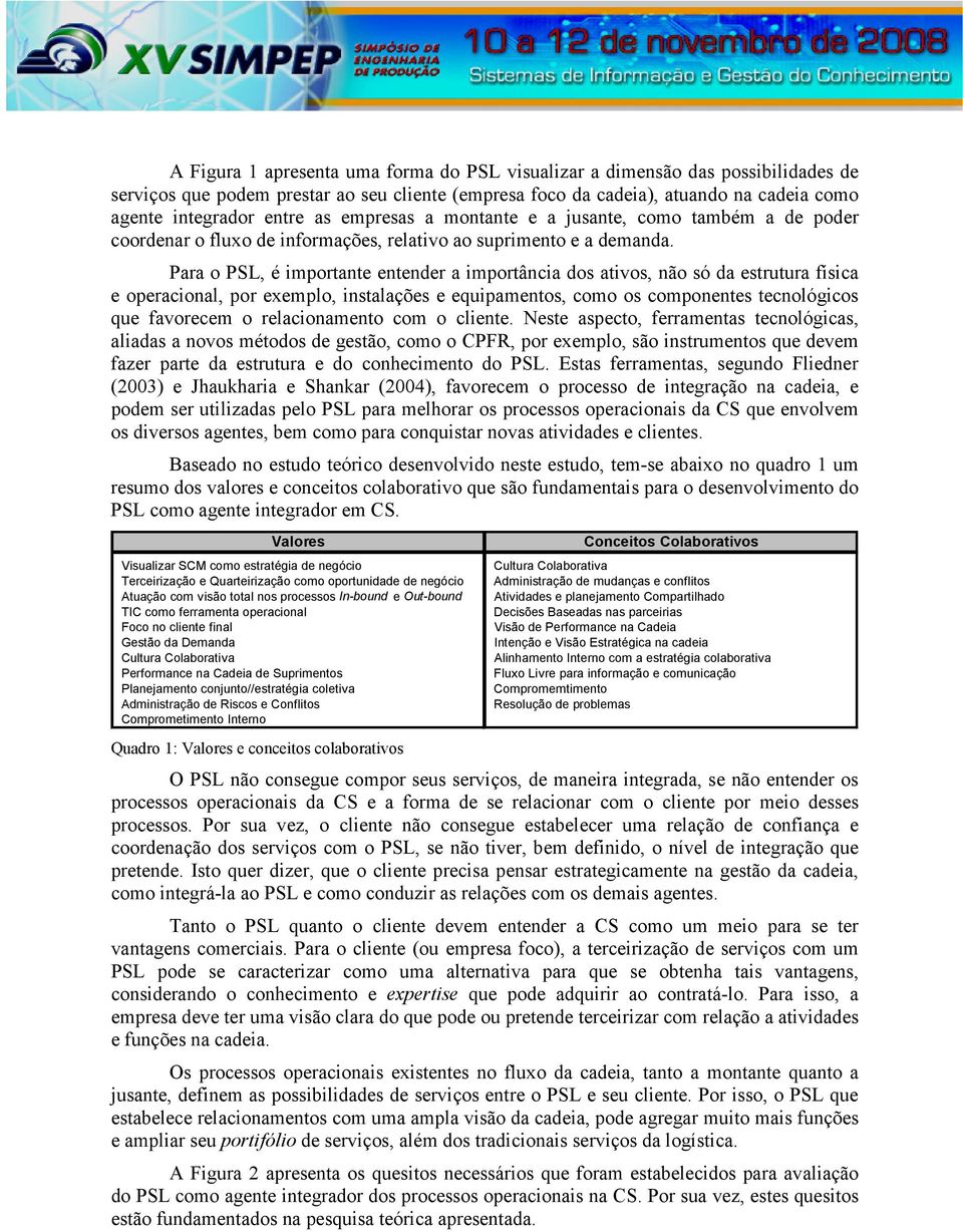 Para o PSL, é importante entender a importância dos ativos, não só da estrutura física e operacional, por exemplo, instalações e equipamentos, como os componentes tecnológicos que favorecem o