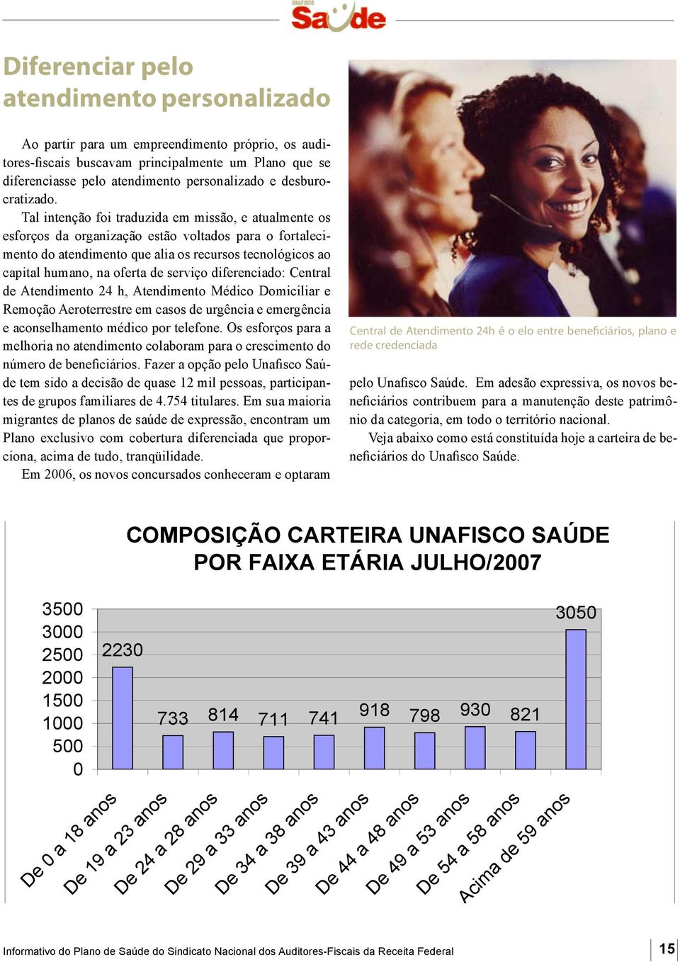 Tal intenção foi traduzida em missão, e atualmente os esforços da organização estão voltados para o fortalecimento do atendimento que alia os recursos tecnológicos ao capital humano, na oferta de