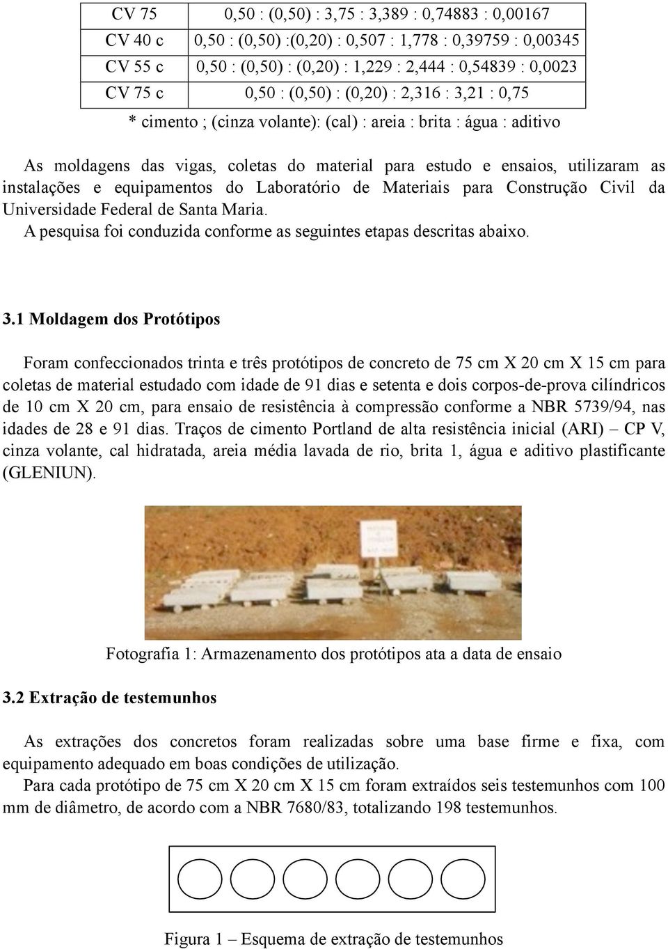 instalações e equipamentos do Laboratório de Materiais para Construção Civil da Universidade Federal de Santa Maria. A pesquisa foi conduzida conforme as seguintes etapas descritas abaixo. 3.