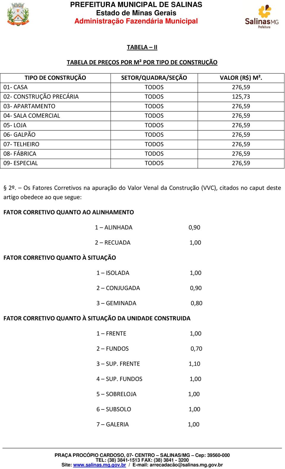 FÁBRICA TODOS 276,59 09- ESPECIAL TODOS 276,59 2º.