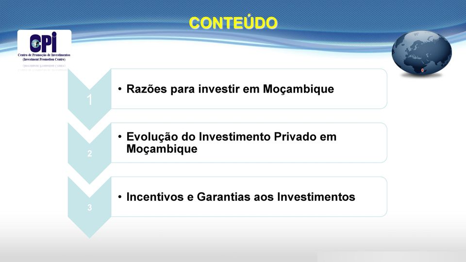 Investimento Privado em Moçambique