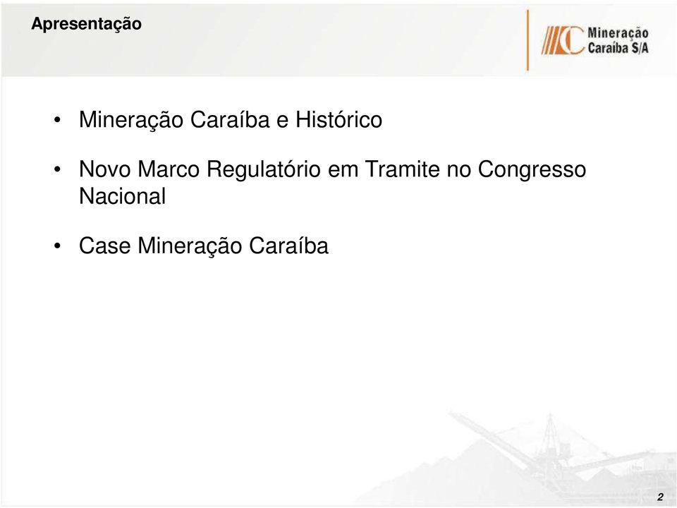 Regulatório em Tramite no