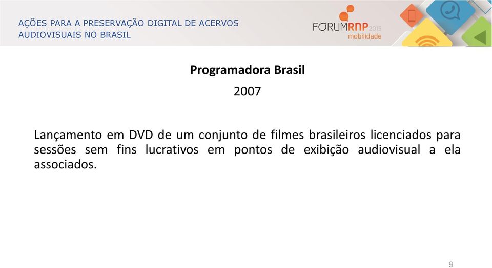 licenciados para sessões sem fins lucrativos