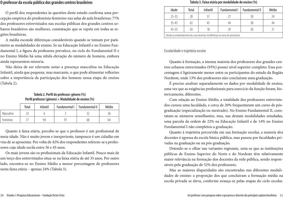 A média esconde diferenças consideráveis quando se tomam por parâmetro as modalidades de ensino.