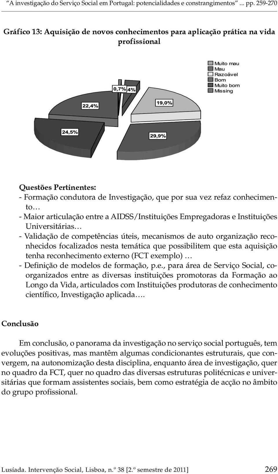 articulação entre a AIDSS/Instituições Empregadoras e Instituições Universitárias - Validação de competências úteis, mecanismos de auto organização reconhecidos focalizados nesta temática que