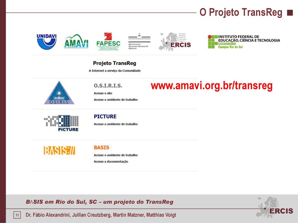 projeto do TransReg 11 Dr.