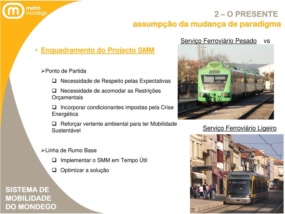 Orçamentais Incorporar condicionantes impostas pela Crise Energética Reforçar vertente ambiental para ter