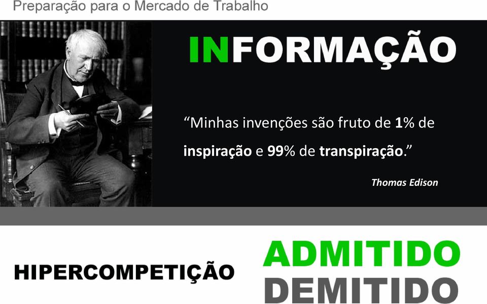 de inspiração e 99% de