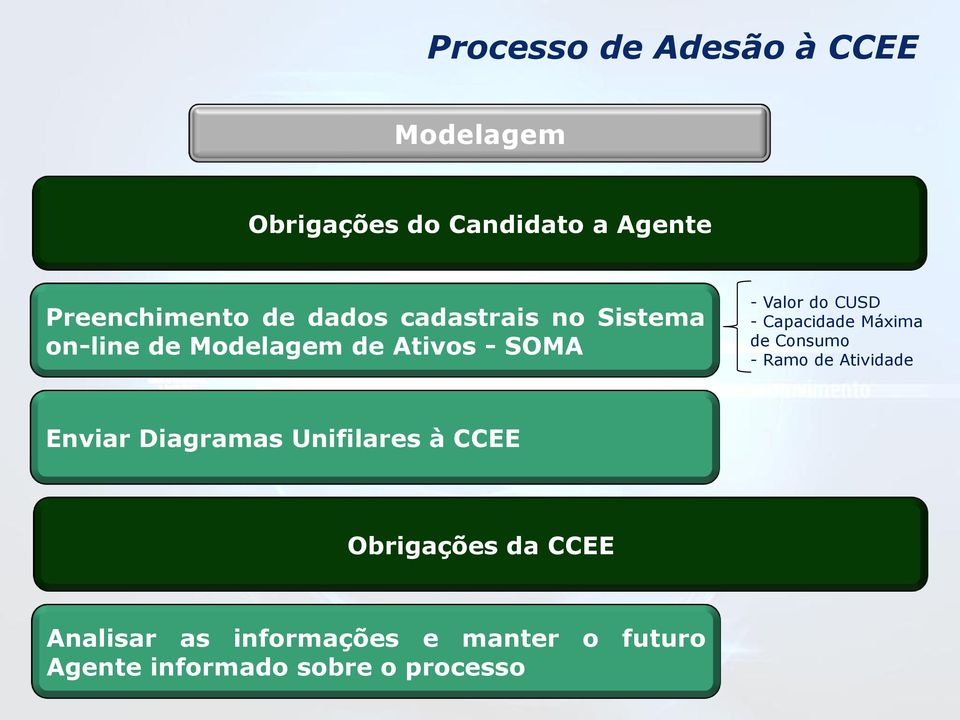 Capacidade Máxima de Consumo - Ramo de Atividade Enviar Diagramas Unifilares à CCEE