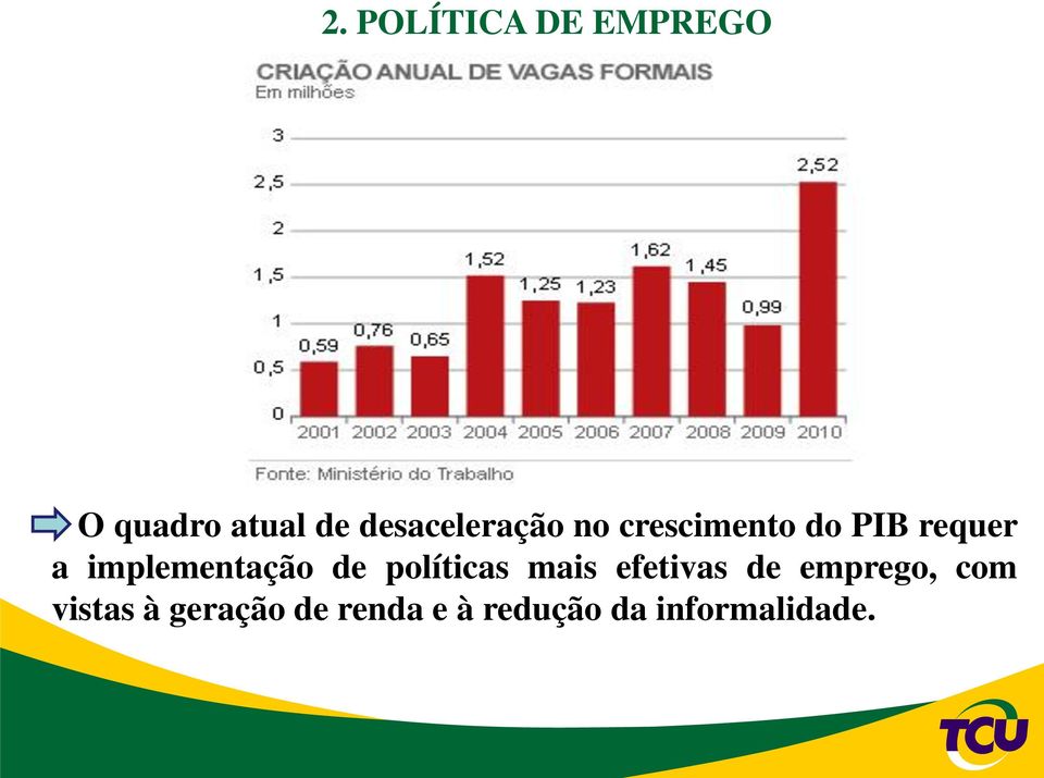 implementação de políticas mais efetivas de