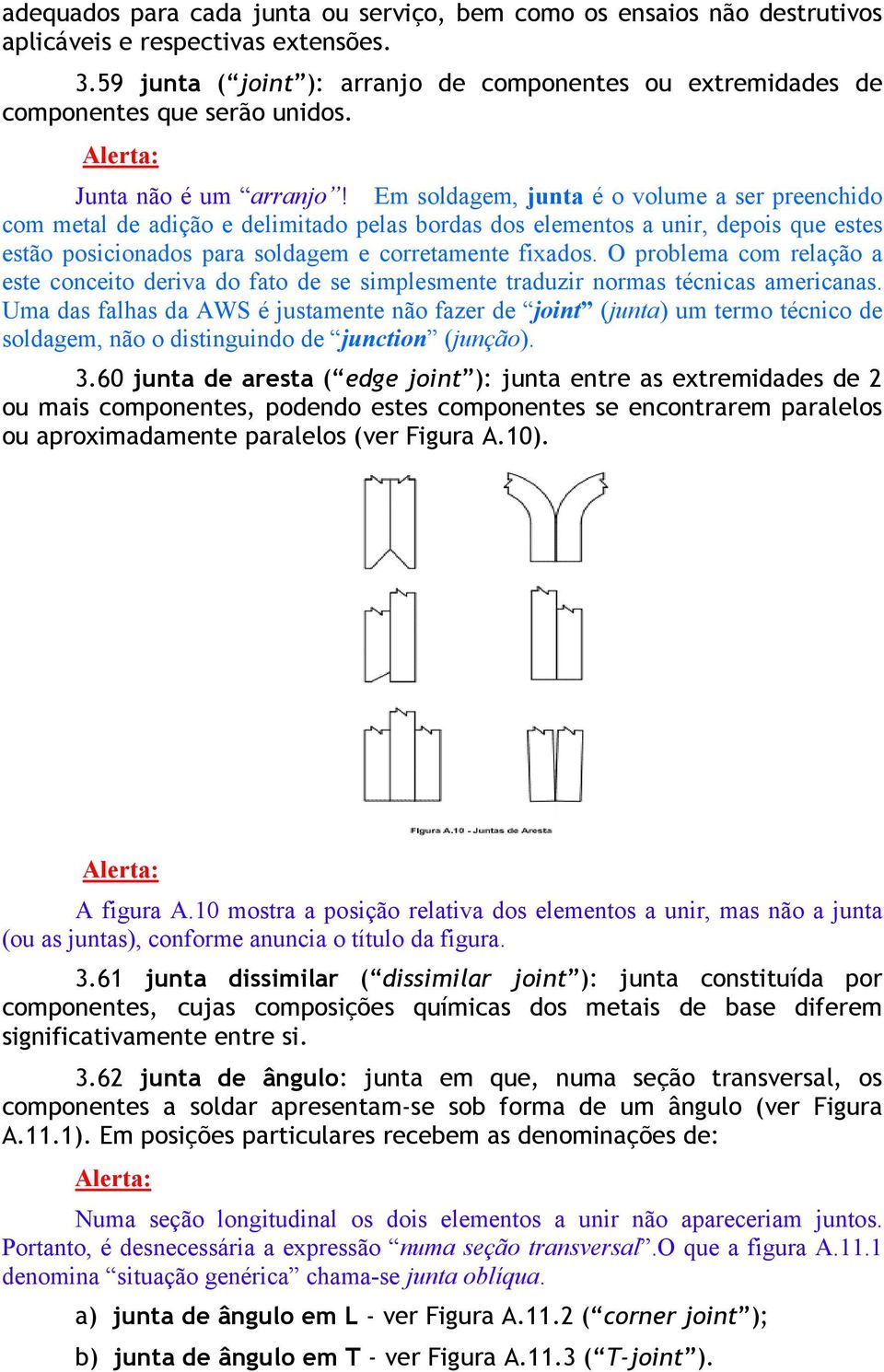 Em soldagem, junta é o volume a ser preenchido com metal de adição e delimitado pelas bordas dos elementos a unir, depois que estes estão posicionados para soldagem e corretamente fixados.